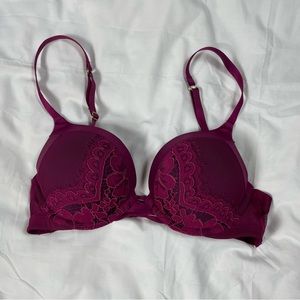 victoria’s secret 34b bombshell push up purple bra
